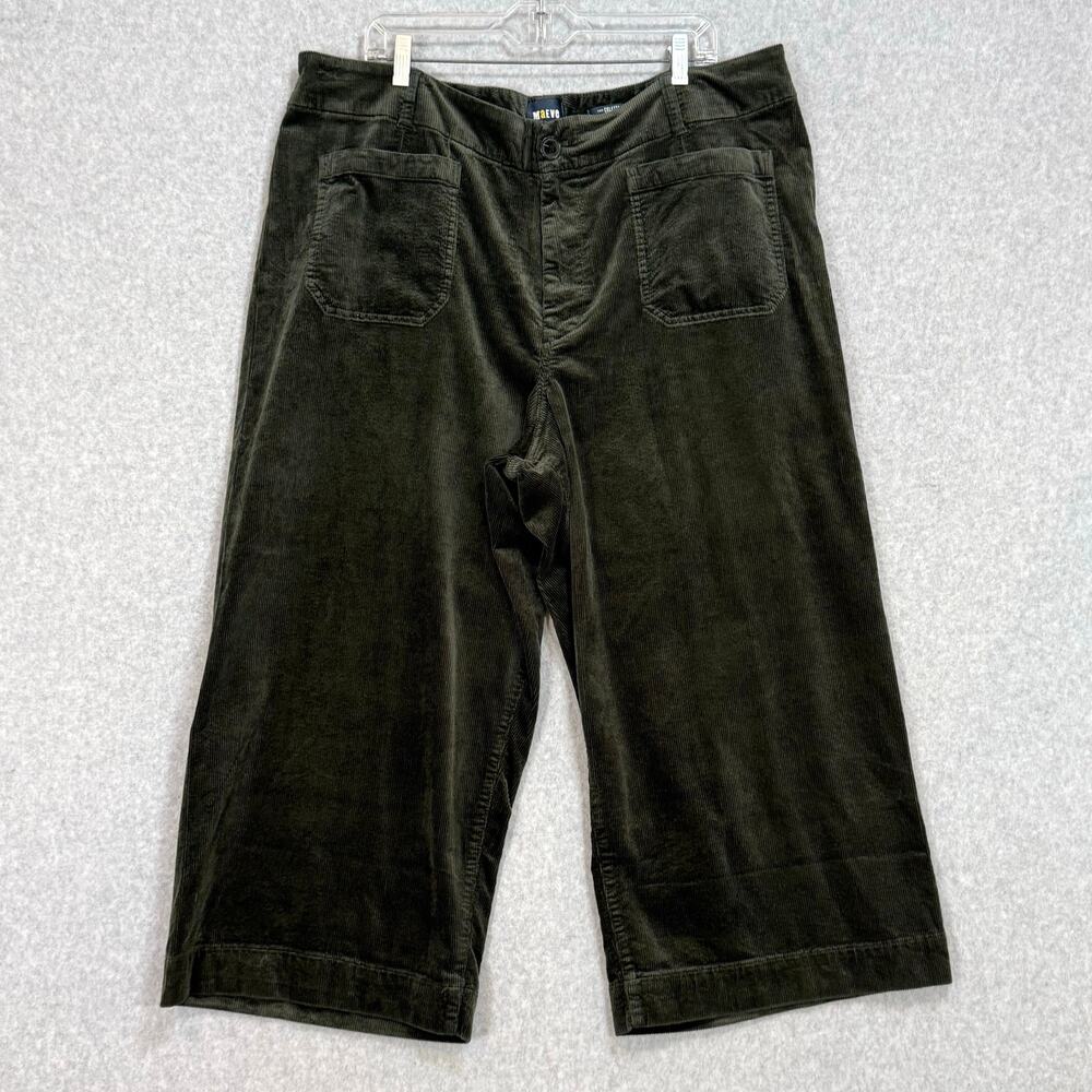 Maeve Colette Corduroy Crop Wide-Leg Corduroy Pants Size 22W Autumn Preppy